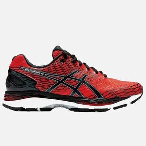 ASICS Gel Nimbus 18 Shoes Mandarin Red Indigo Blue Mens 12.5 US 11.5 UK NEW BOX